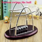 Bộ chơi định luật vật lý con lắc Newton hình vòng cung size 17.8*14cm