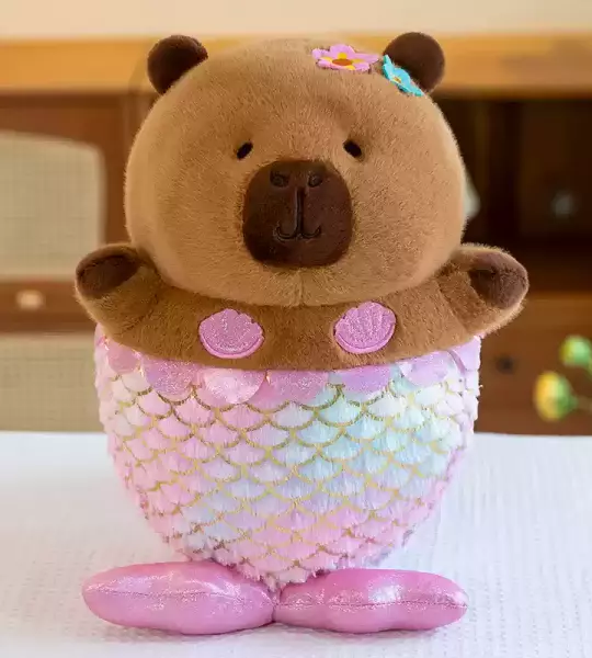 Gấu Bông Capybara Nàng Tiên Cá