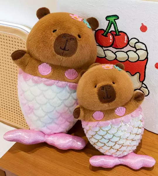 Gấu Bông Capybara Nàng Tiên Cá