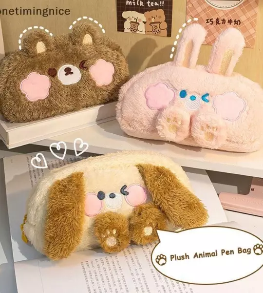 Hộp Đựng Bút Chì Dung Tích Lớn Gấu Thỏ